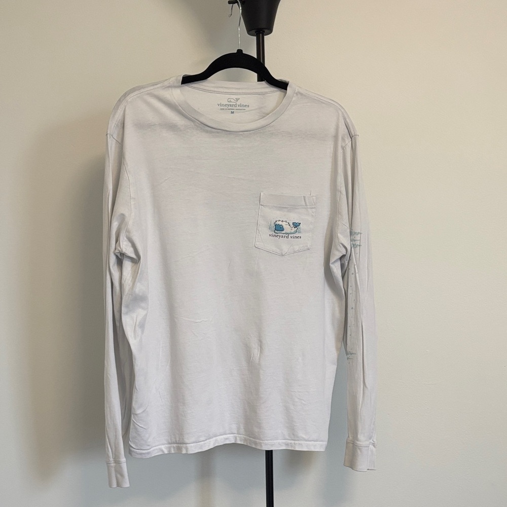 Vineyard Vines Winter White Long Sleeve Tee